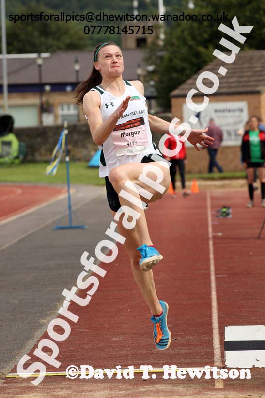 Womens under-20s long jump, EAP International Combined Events, Hexham Northumberland. Photo: David T. Hewitson/Sports for All Pics